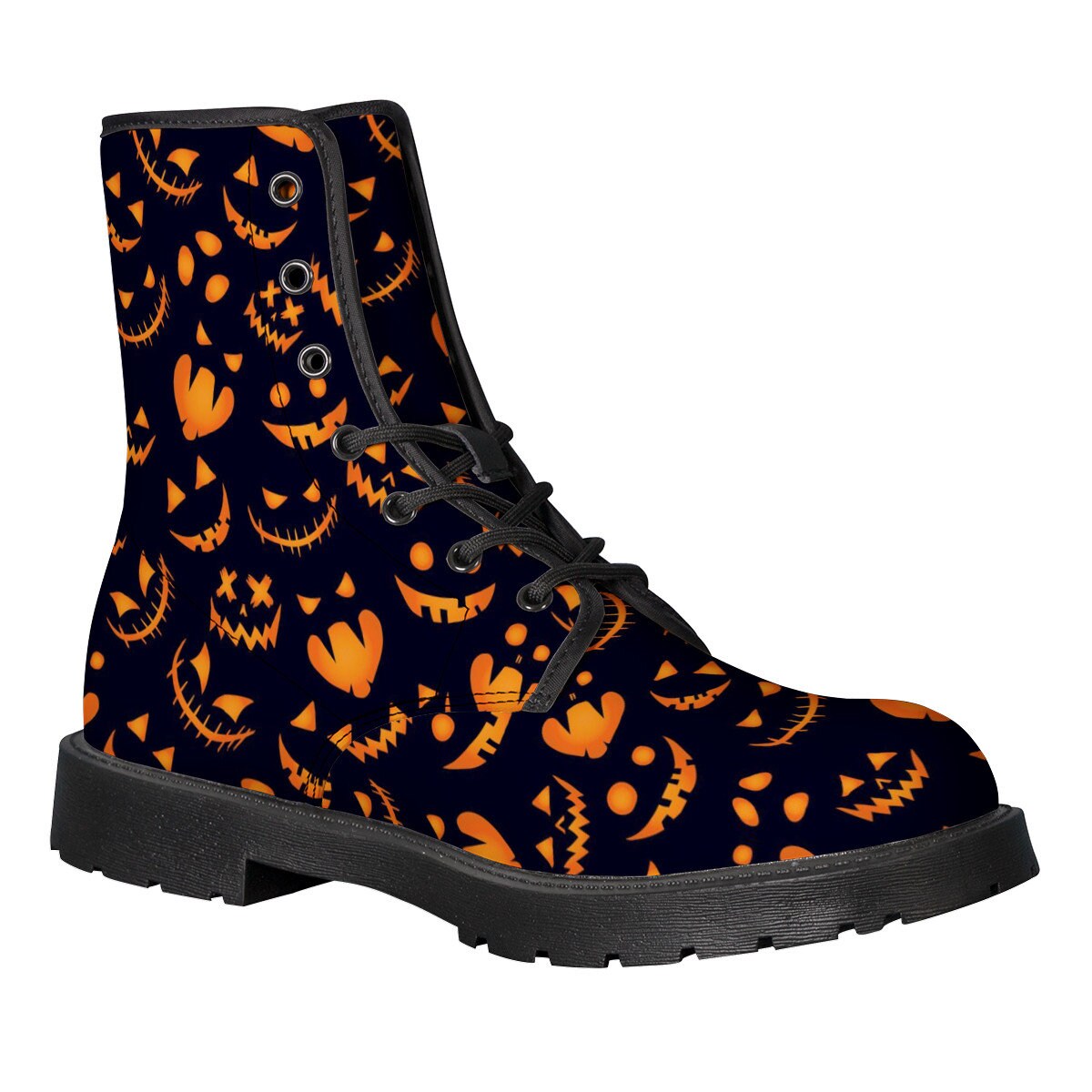 Halloween Boots Halloween Leather Boots Halloween Women Etsy UK