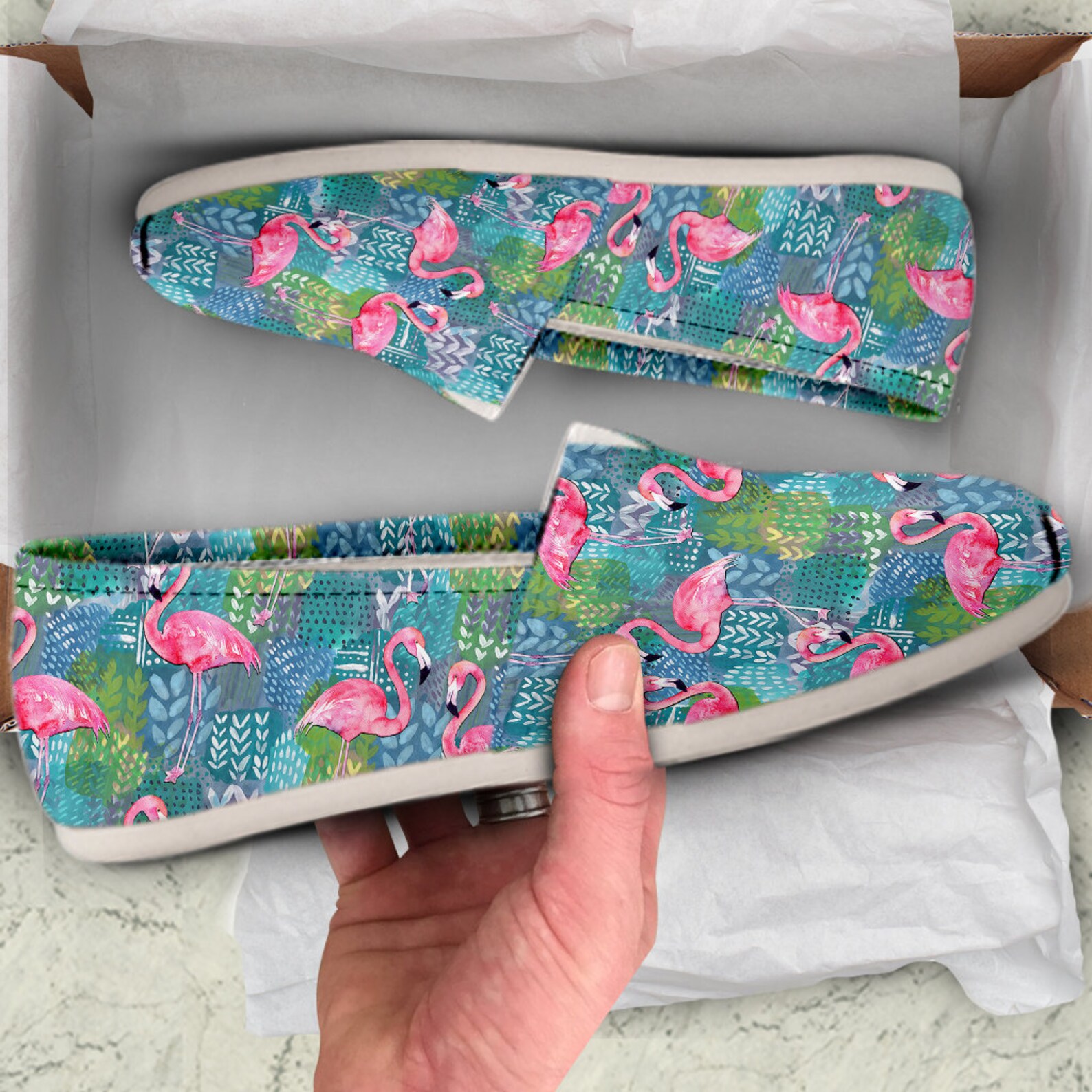 Flamingo Shoes Flamingo Lovers Shoes Flamingo Canvas Shoes | Etsy