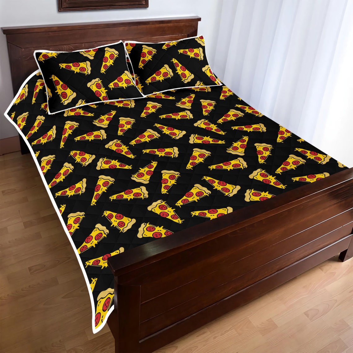 Pizza Quilt Pizza Quilt Sets Pizza Quilt Bed Sets Pizza Etsy