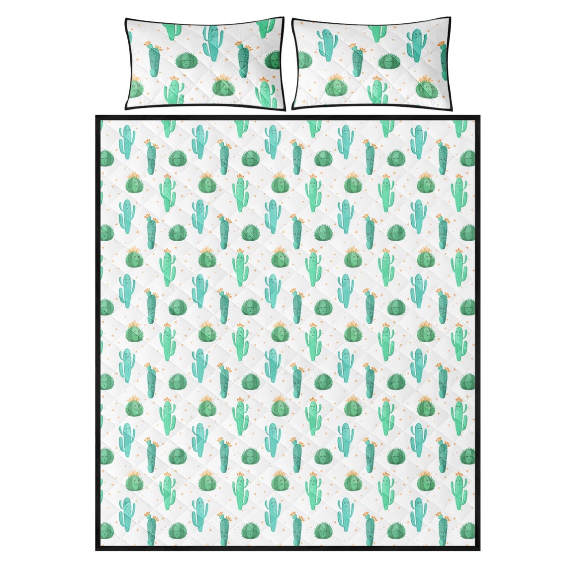 Cactus Quilt Cactus Quilt Sets Cactus Quilt Bed Sets Cactus Etsy