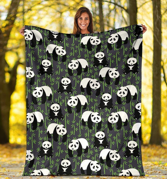 Panda Blanket Panda Throw Blanket Panda Fleece Blanket Panda Kid Blanket Panda Adult Blanket Etsy
