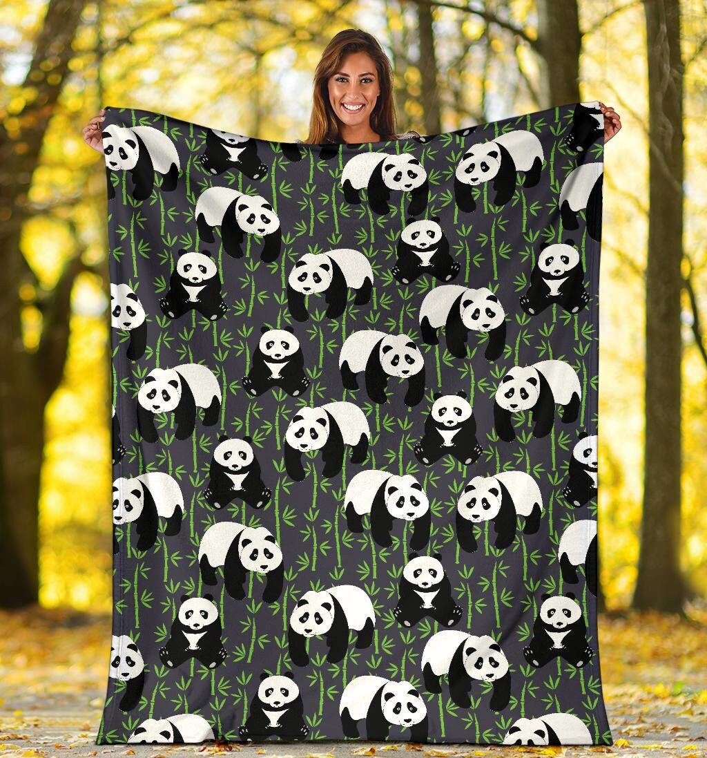 Panda Blanket Panda Throw Blanket Panda Fleece Blanket Etsy UK