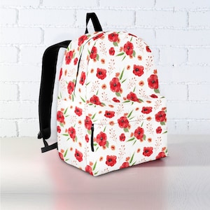 Personalized Poppy Backpack | Poppy Backpack Kid | Poppy Backpack Adult | Poppy Lover | Poppy Gift | Poppy