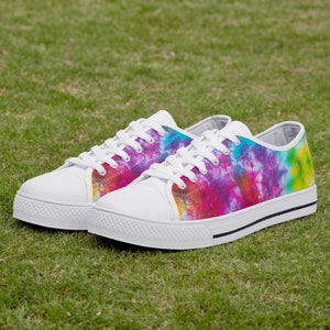 Tie Dye Shoes, Tie Dye Sneakers, Tie Dye Women Shoes, Tie Dye Kid Shoes, Tie Dye Canvas Shoes