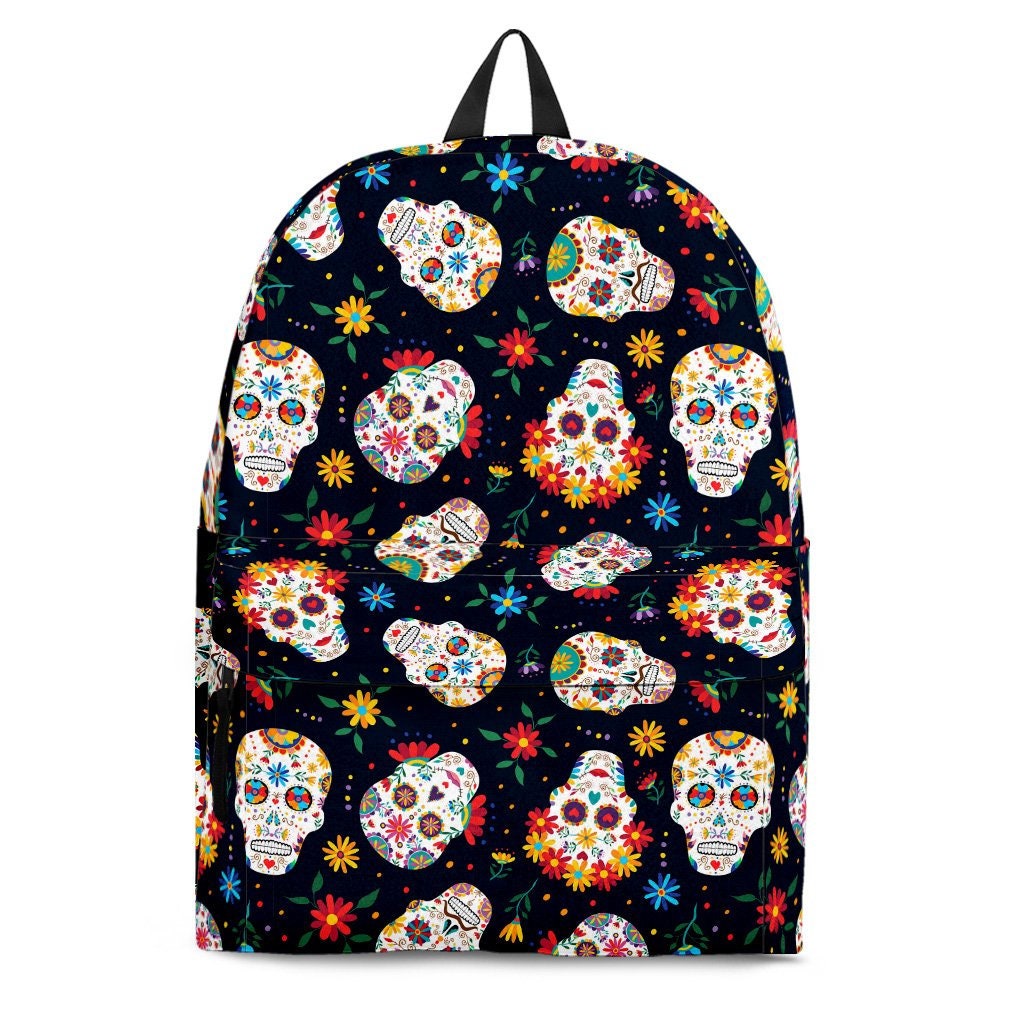 Personalized Sugar Skull Backpack Backpack Rucksack | Etsy