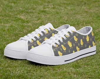 Baskets en toile Chicken Lover : chaussures basses amusantes