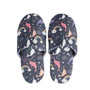 Narwhal slippers hotsell kids