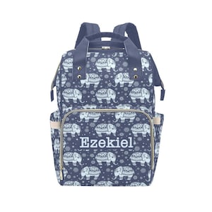 Boy Diaper Bag Diaper Bag for Boys Elephant Diaper Bag Baby Bag With Name Oversized Diaper Bag Gray Diaper Bag Baby Gift Mint Etsy Canada
