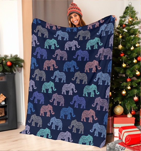 Elephant fleece blanket sale