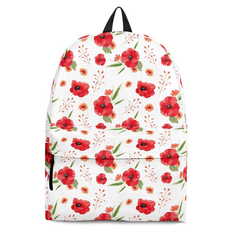 Poppy Lover Poppy Poppy Backpack Adult Poppy Backpack Kid Poppy Gift Poppy Backpack