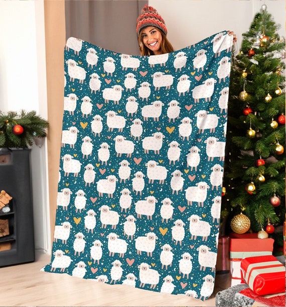 Sheep print throw sale