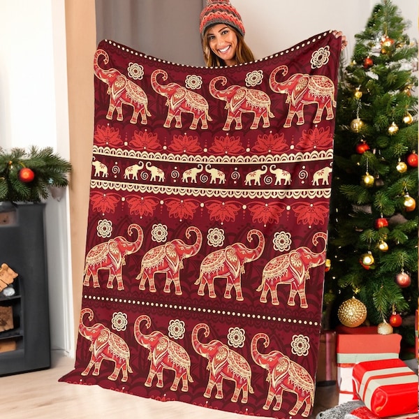 Elephant Blanket Etsy