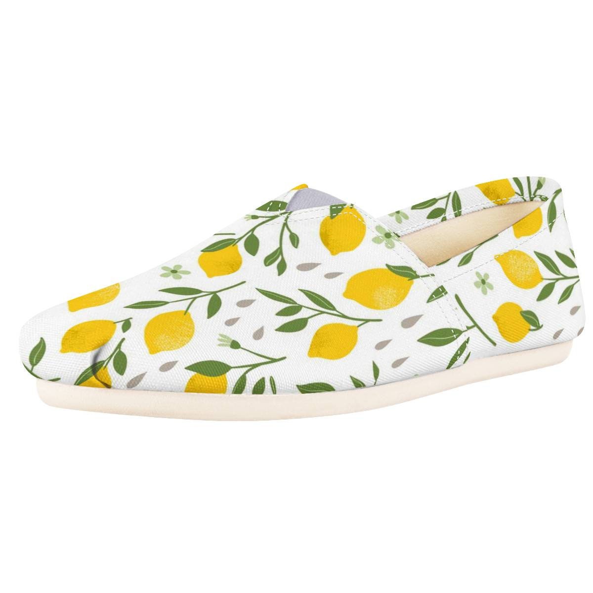 Lemon Shoes Lemon Women Shoes Shoes With Lemon Lemon Etsy