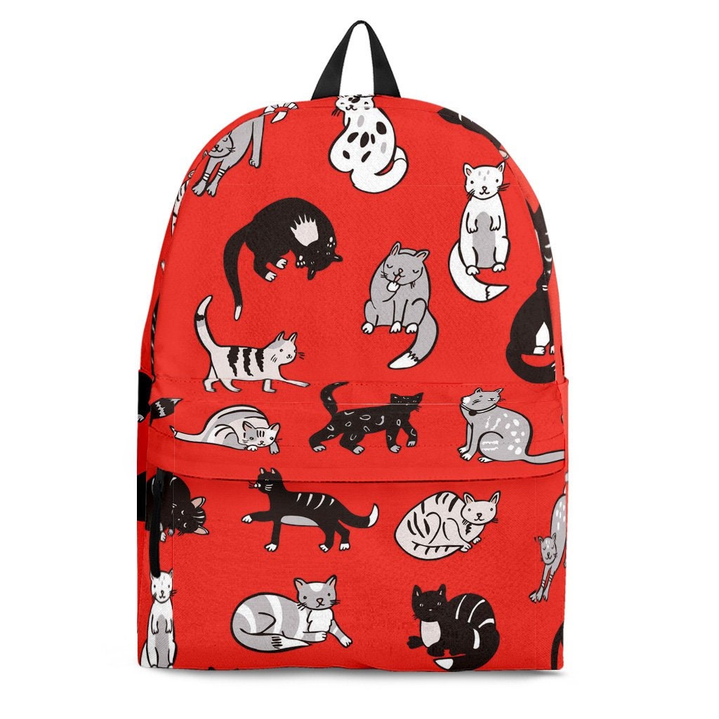 Personalized Cat Backpack Cat Backpack Kid Cat Backpack Etsy