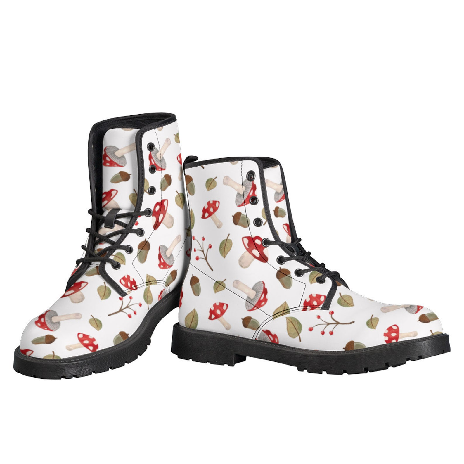 mushroom leather boots