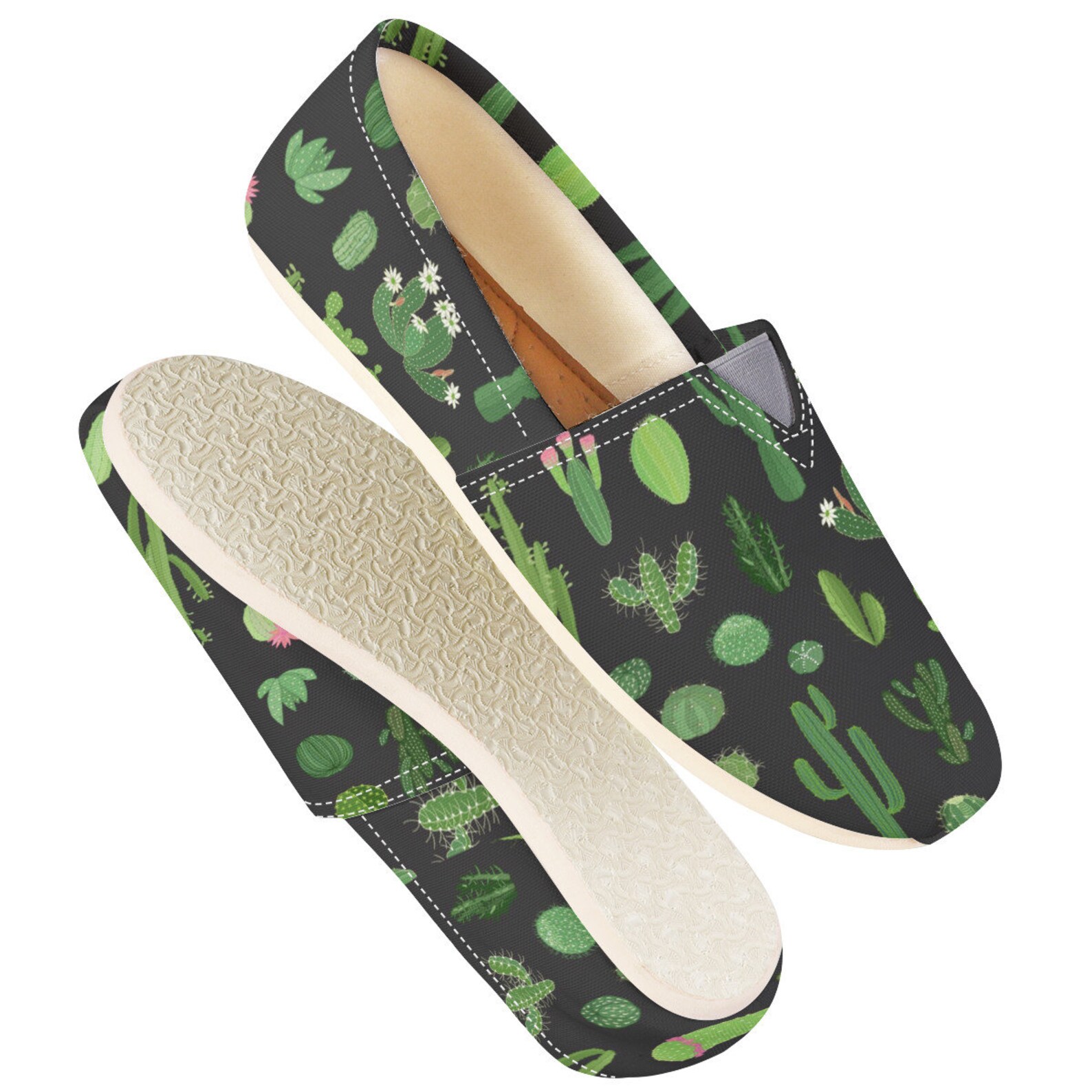 Cactus Shoes Cactus Women Shoes Shoes With Cactus Women - Etsy
