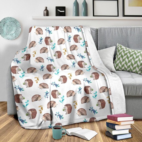 Valentines hedgehog blanket deals