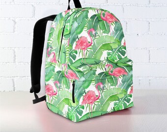 Disney Tropical Flamingo Backpack - Green and Pink LOUNGEFLY POOL PARTY FLAMINGO MINI BACKPACK - Gallery of Art  main image 3