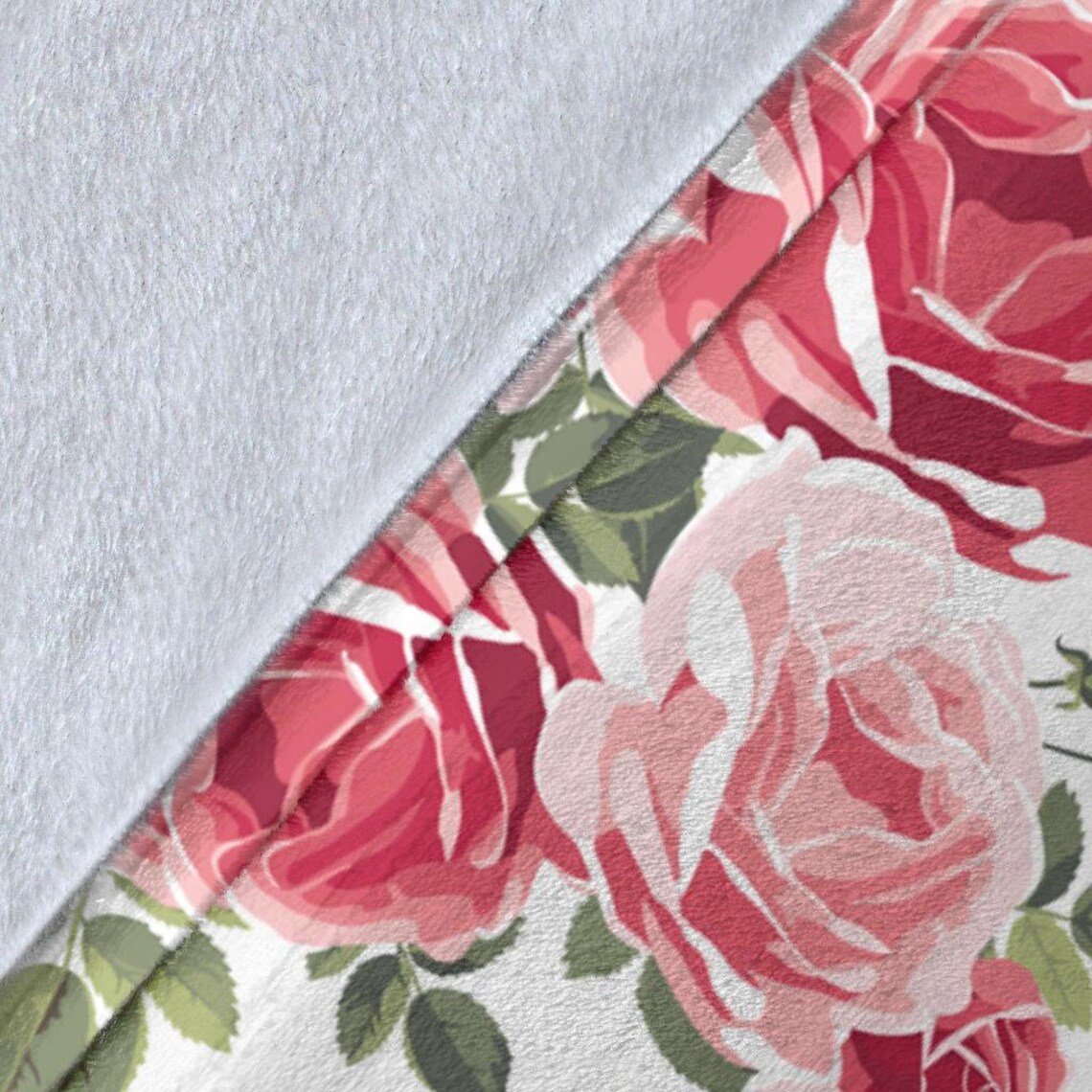Rose Blanket Rose Throw Blanket Rose Fleece Blanket Rose Etsy