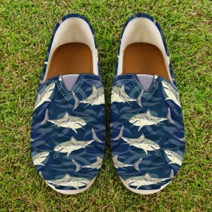 Shark Shoes | Women Shoes | Shoes With Shark | Women Canvas Shoes |   Style | Women Casual Shoes | Shark Gifts | Shark Lover | Shark