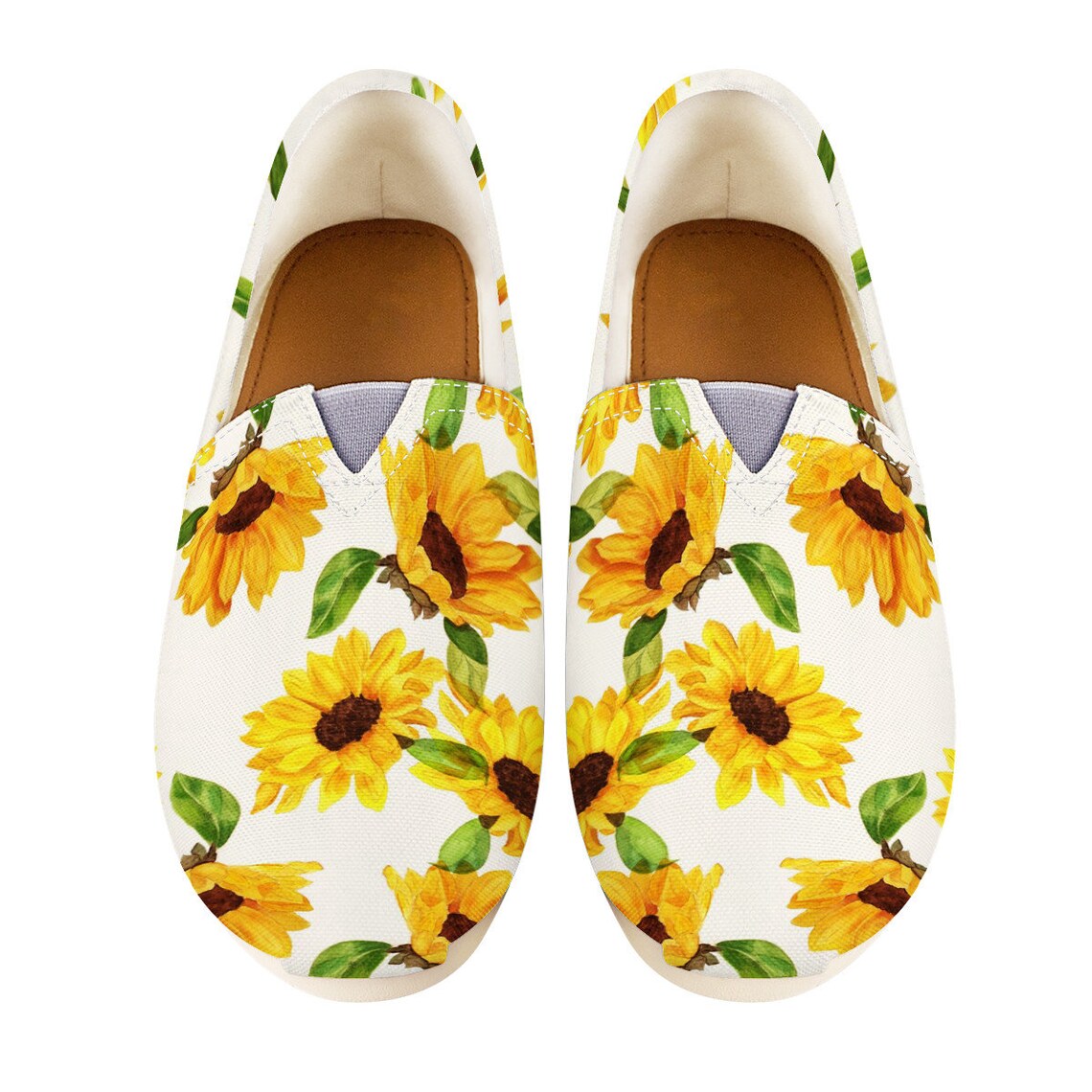 Sunflower Shoes Sunflower Women Shoes Shoes With Sunflower Etsy