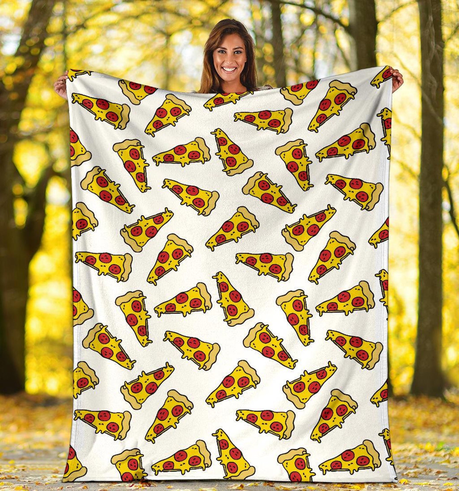Pizza Blanket Pizza Throw Blanket Pizza Fleece Blanket Etsy