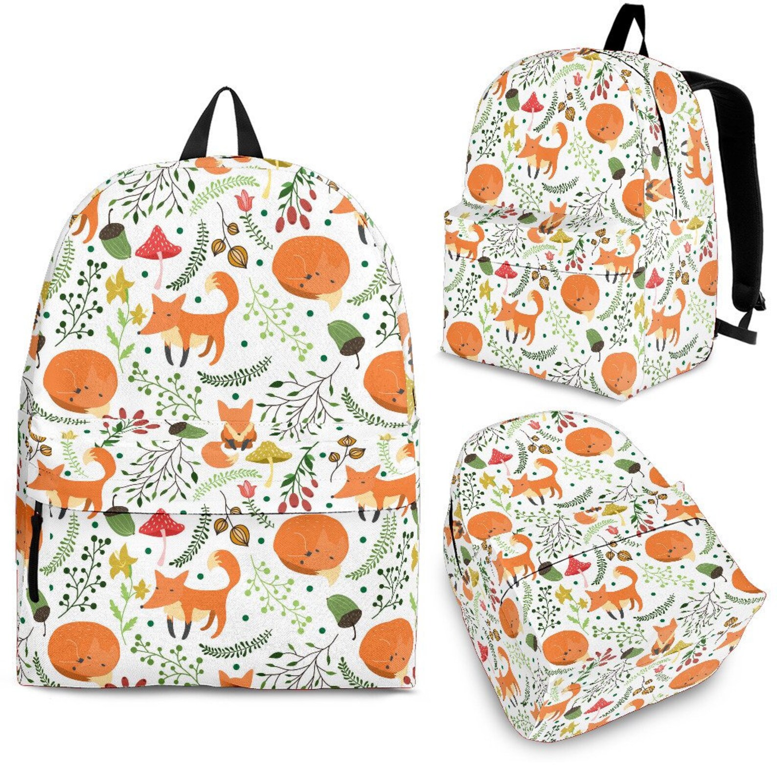 Personalized Fox Backpack Backpack Rucksack Backpack | Etsy