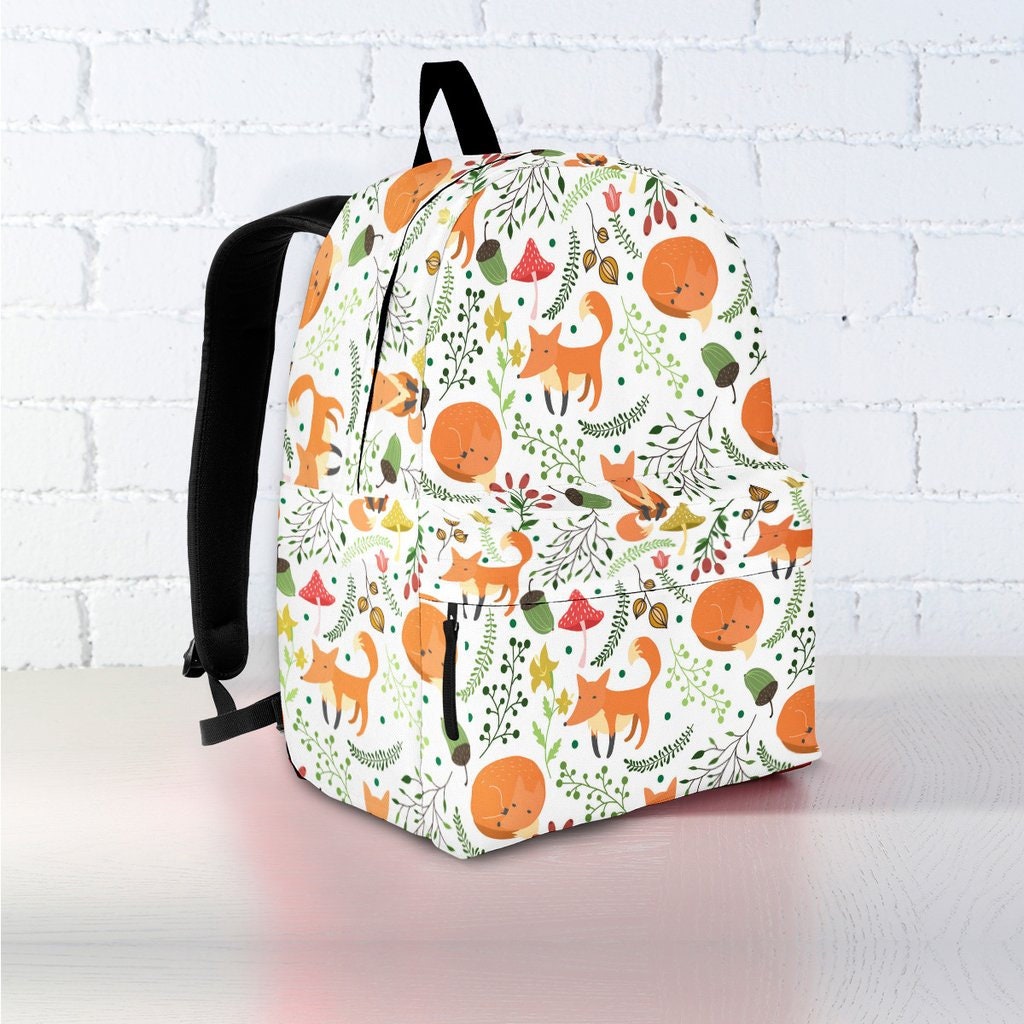 Personalized Fox Backpack Backpack Rucksack Backpack | Etsy