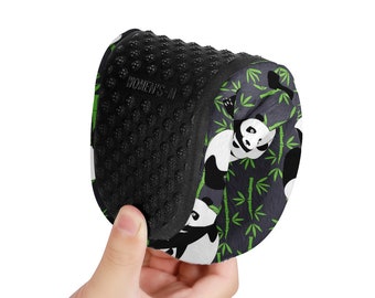 Pantofole Panda: suola antiscivolo in morbida peluche, taglie