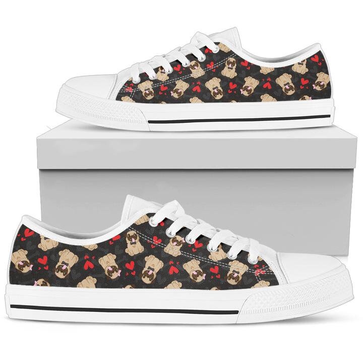 Shoes with pugs on them cheap