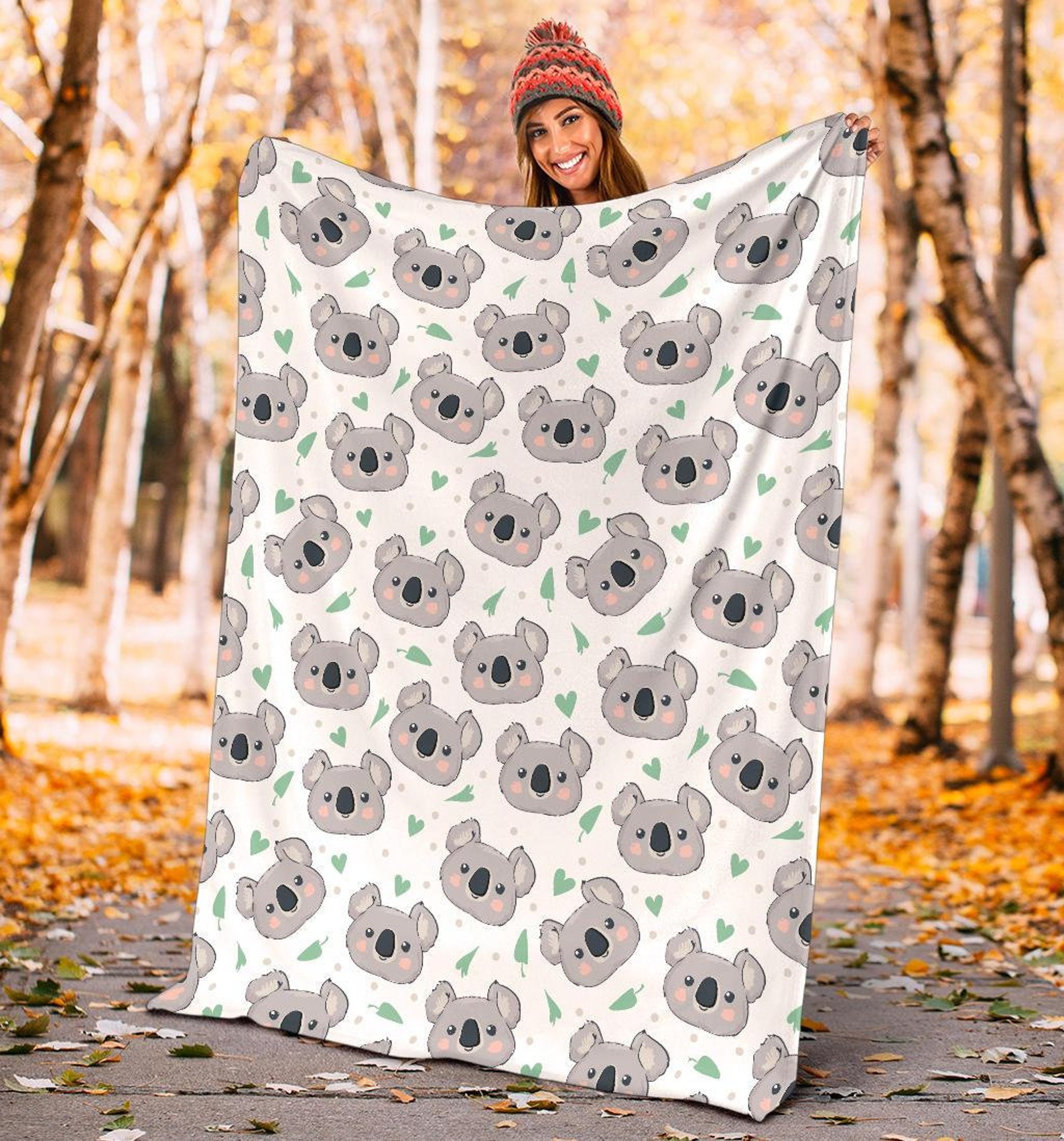 Koala Blanket Koala Throw Blanket Koala Fleece Blanket Etsy