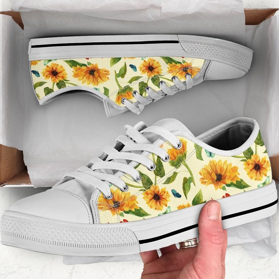 sunflower on shoes