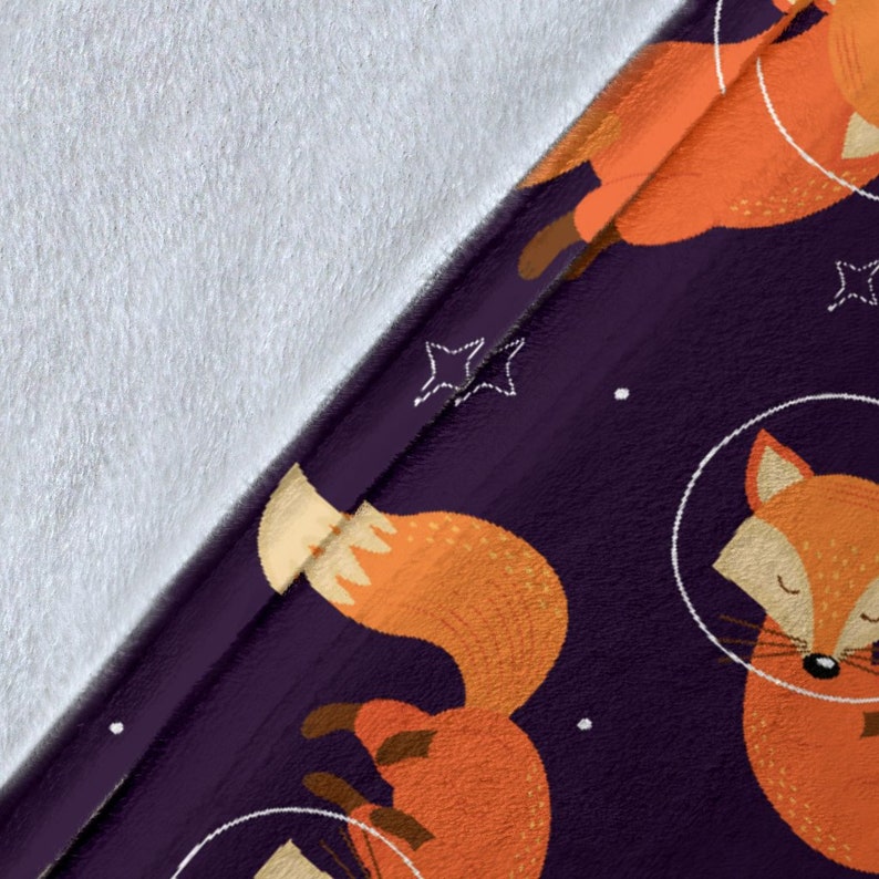 Fox Blanket Fox Throw Blanket Fox Fleece Blanket Fox Adult Etsy