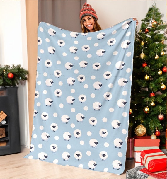 Personalized Sheep Fleece Blanket: Ultra-Soft Suede Polyester Throw