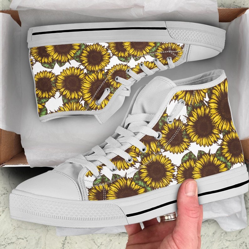 sunflower on shoes