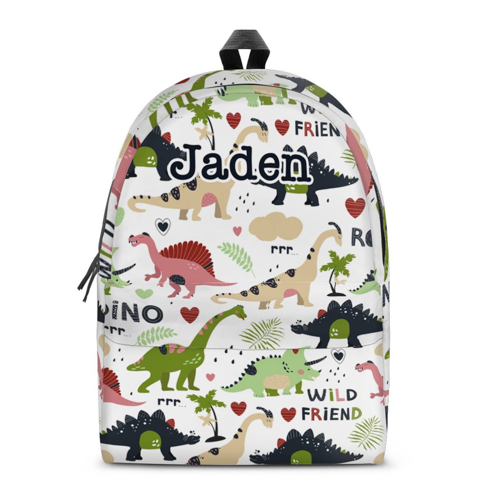 Personalized Dinosaur Backpack Dinosaur Rucsack Dinosaur Etsy