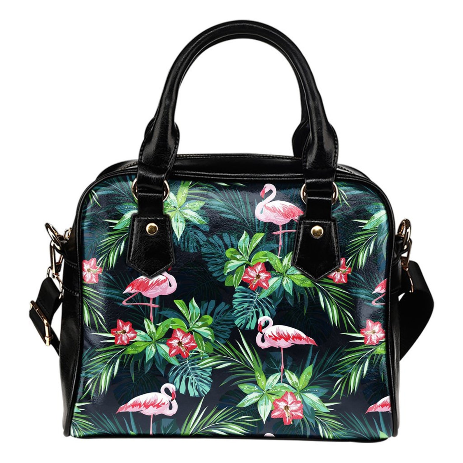Flamingo Handbags Flamingo Shoulder Handbags Flamingo Etsy