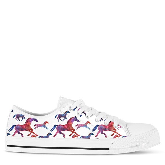 Paard Lage Top Schoenen Paard Sneakers Paard Vrouwen Lage - Etsy België