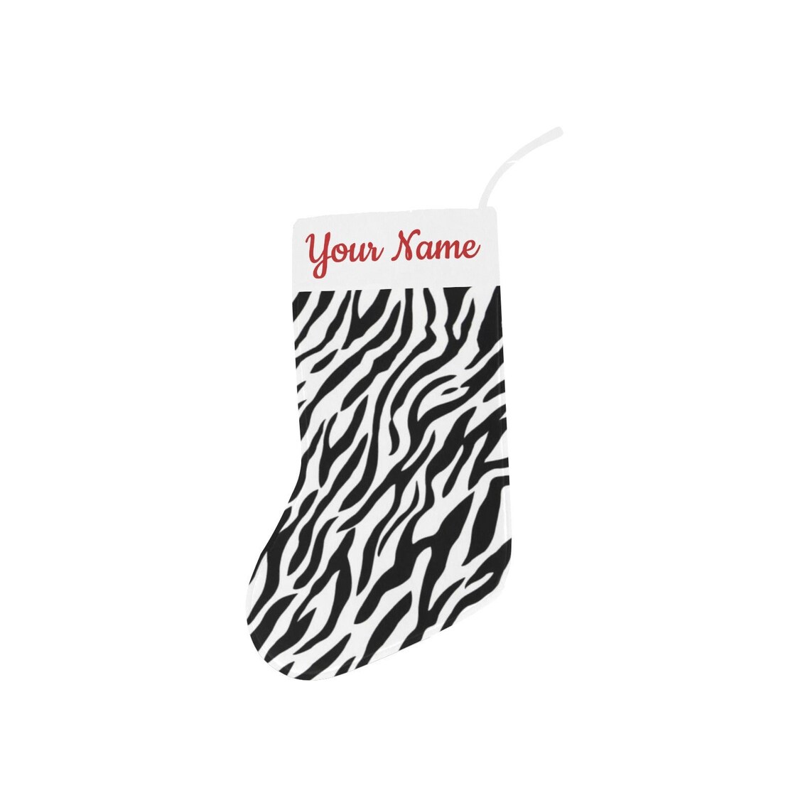 Personalized Zebra Christmas Stocking Etsy