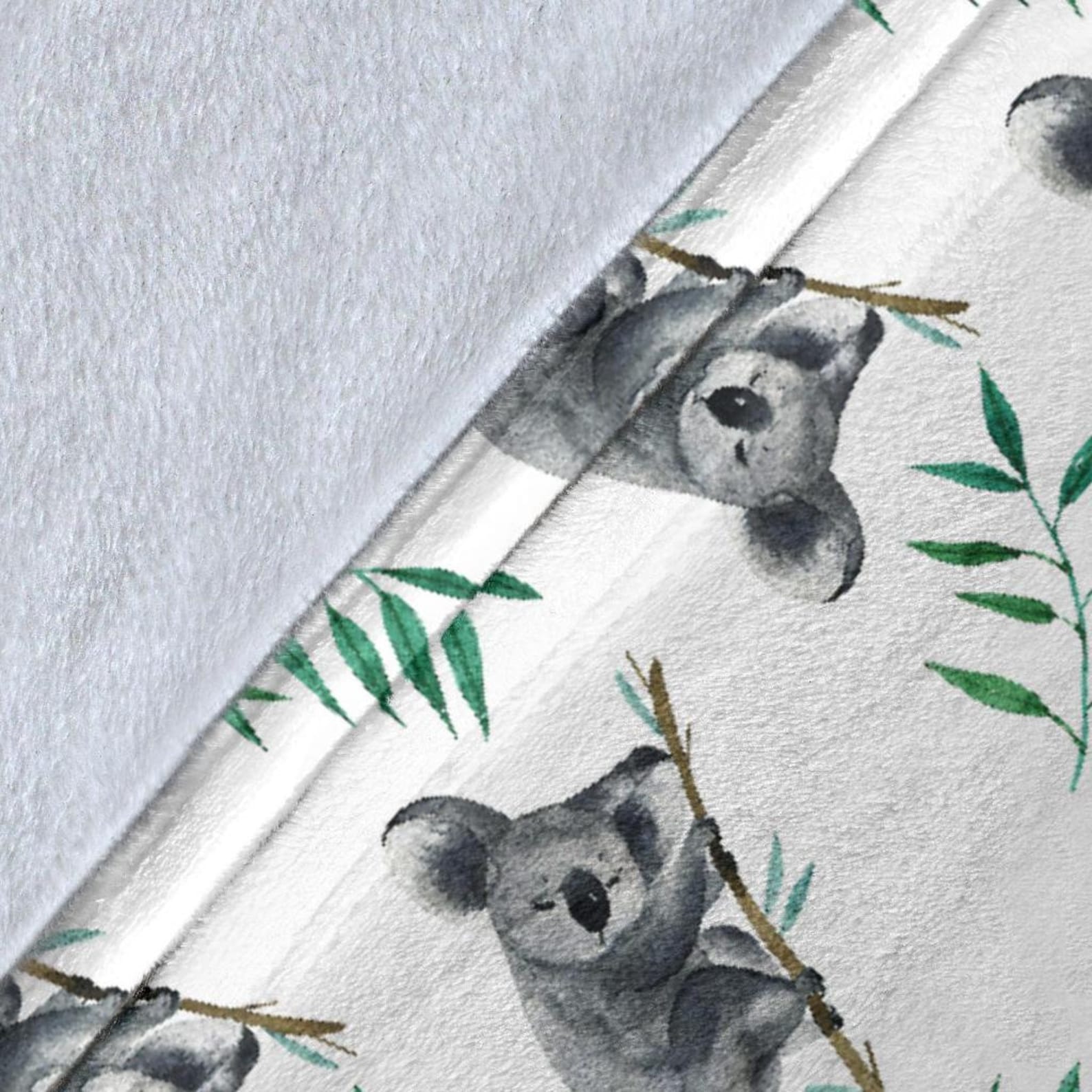 Koala Blanket Koala Throw Blanket Koala Fleece Blanket Etsy