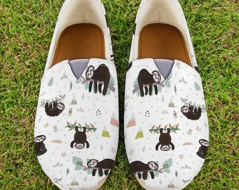Sloth Shoes | Sloth Women Shoes | Shoes With Sloth | Women Canvas Shoes |   Style | Women Casual Shoes | Sloth Gifts | Sloth | Lazy Sloth