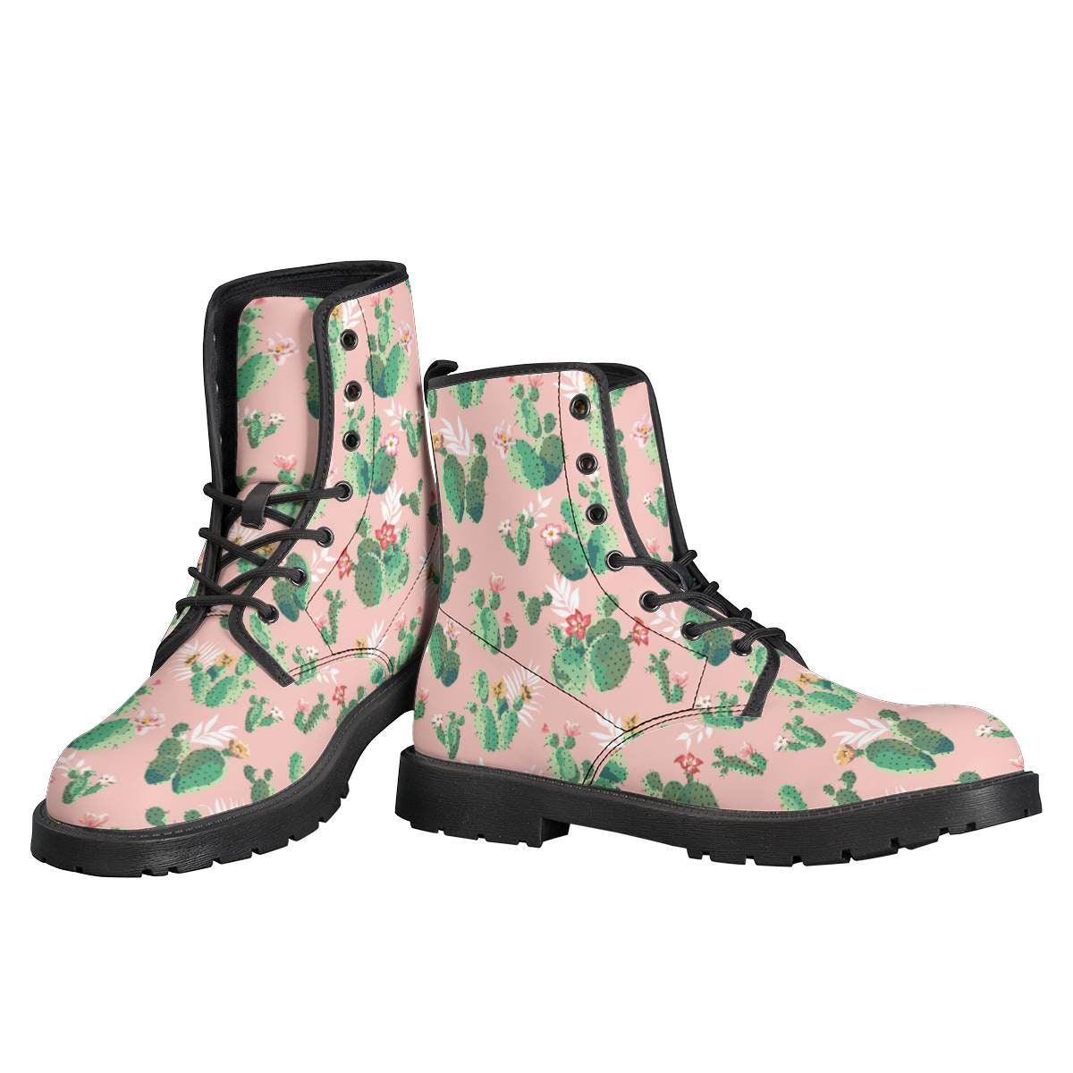 Cactus Boots Cactus leather boots Cactus women boots Cactus Etsy