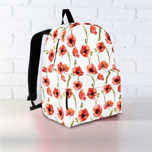 Personalized Poppy Backpack | Poppy Backpack Kid | Poppy Backpack Adult | Poppy Lover | Poppy Gift | Poppy
