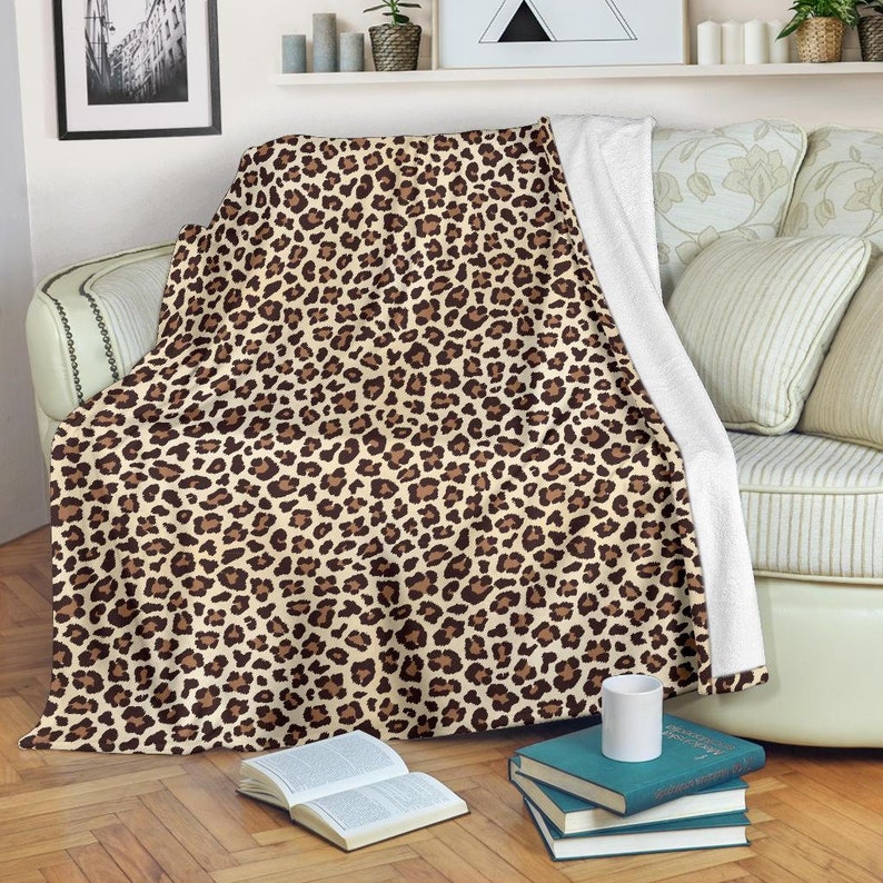 Leopard Blanket Leopard Throw Blanket Leopard Fleece Etsy