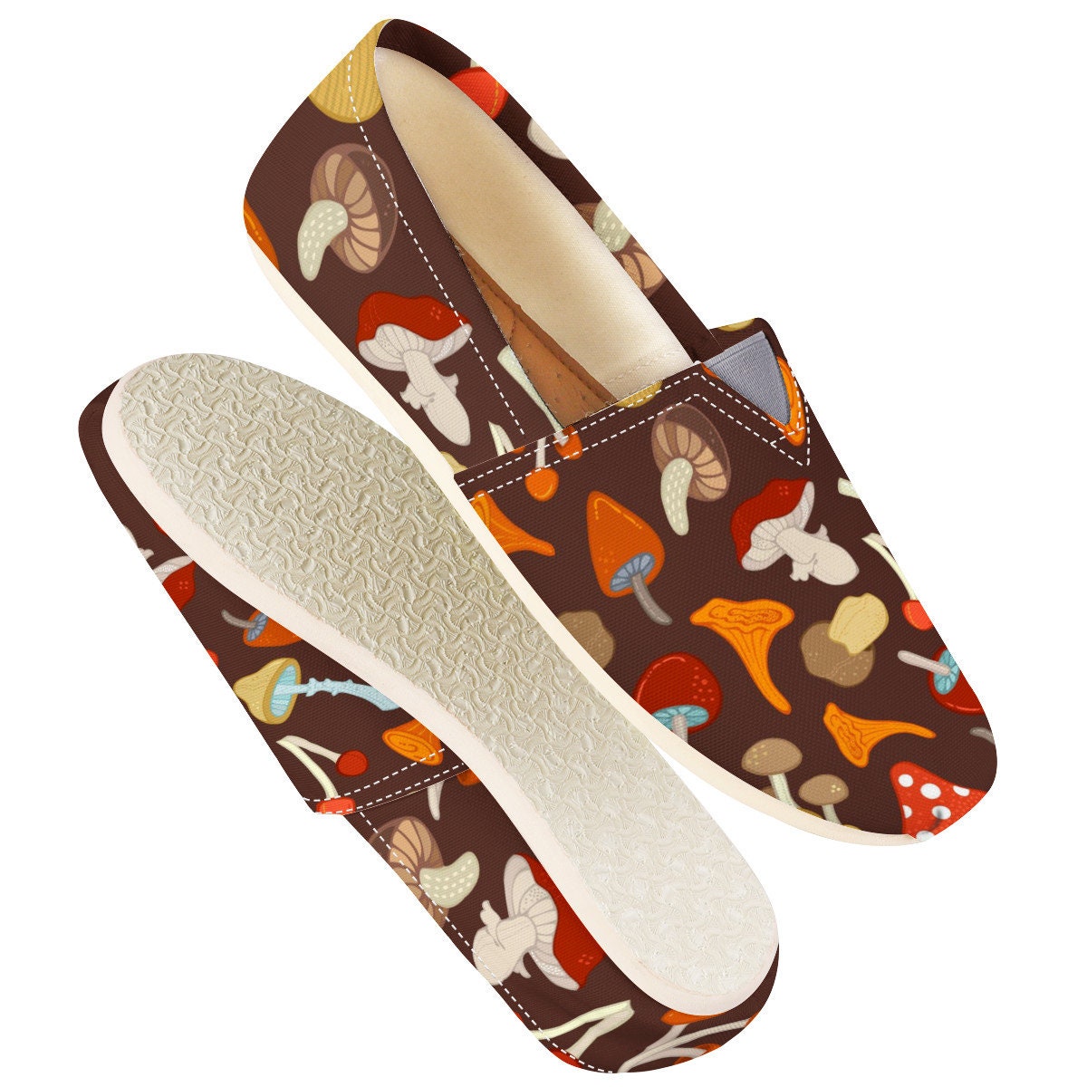 Mushroom Shoes Mushroom Women Shoes Shoes With Mushroom Etsy