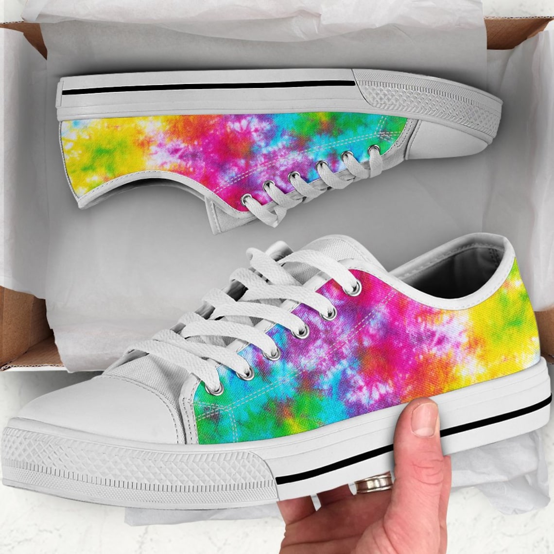 tie dye bobs shoes