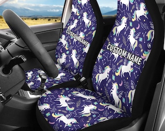 Coussin Ceinture Sécurité Licorne Violet – 2 Pièces – Confort Enfant Voiture & Poussette