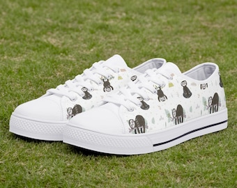 Sloth Shoes, Sloth Sneakers, Sloth Women Shoes, Sloth Kid Shoes, Shoes With Sloth