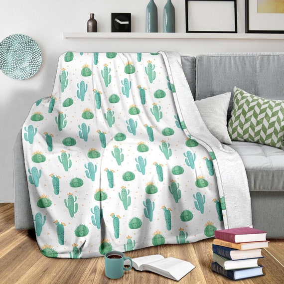 Cactus Blanket Cactus Throw Blanket Cactus Fleece Blanket Cactus Kid Blanket Cactus Adult Blanket Etsy