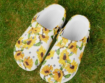 Unisex-Adult Men's and Women's Sunflower Clogs